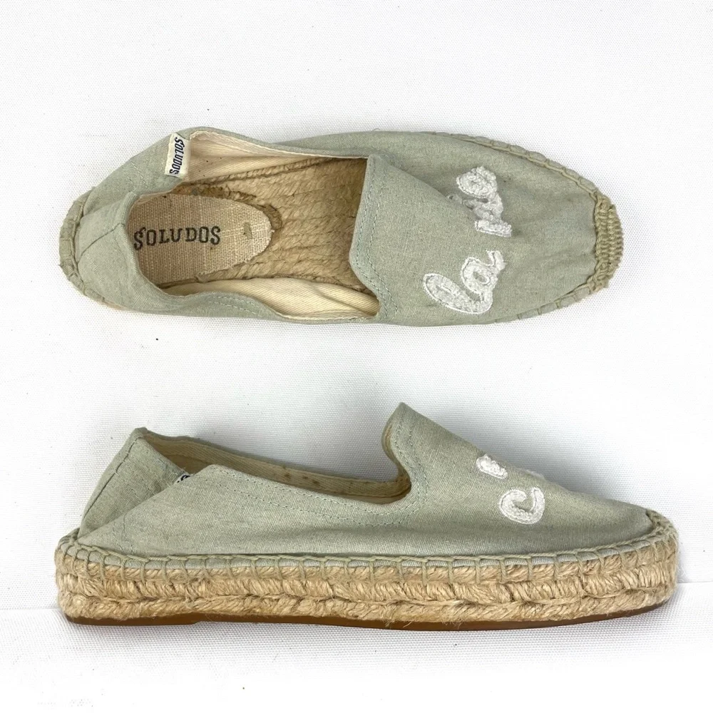 Soludos C'est La Vie Canvas Embroidered Espadrilles 6